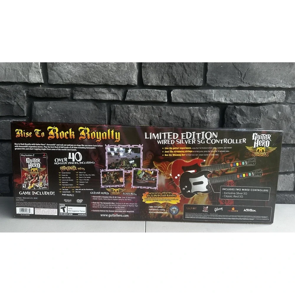Guitar Hero Aerosmith Limited Edition Bundle Sony PlayStation 2 PS2 NEW Sealed!